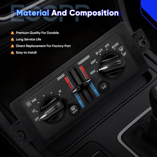Image of ‎ECCPP Climate Control Module for Buick fit Century 1997-2005 3.1L 599199