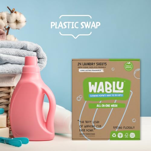 WABLU 72 Laundry Sheet MULTIPACK | Lighly fragranced | Effective washing detergent sheets for your clothes | Swap from capsules, pords, liquids and powder detergent | 72 wash loads - Image 5