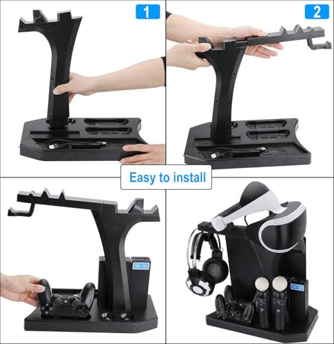 Support vertical pour PlayStation haut de gamme avec dock de charge PS4 Slim Pro