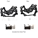 Mountain Bike Disk Brake Set G3/ HS1 Bicycle Disc Brake Kit Front and Rear 160mm Caliper Rotor with Bolts and Cable (G3 A Disc Brake Set)