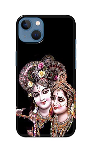 Image of Printed Hard Back Cover Case for Apple iPhone 13 Back Cover (Radha Krishna) -203