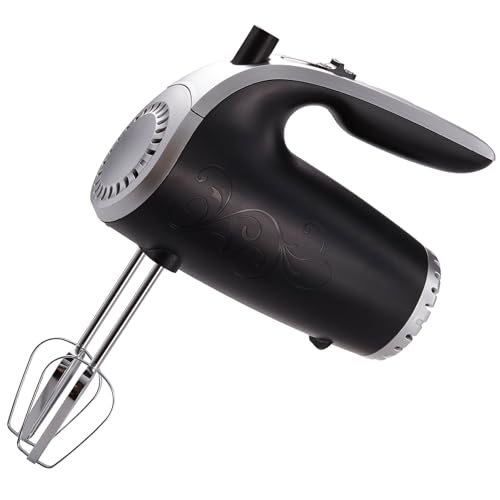 Lightweight 5-Speed Electric Hand Mixer, Black