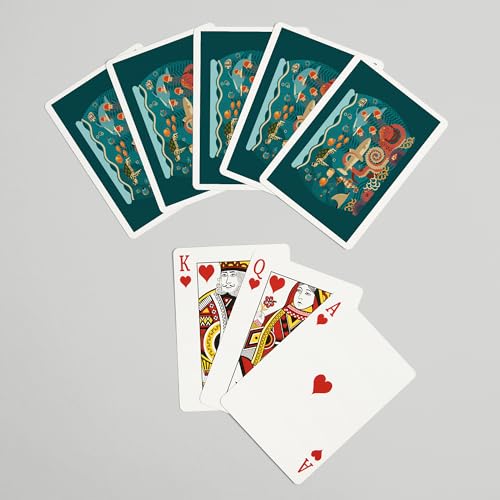 Baraja de Poker Marine Life Geométrica 52 Cartas miniatura 7