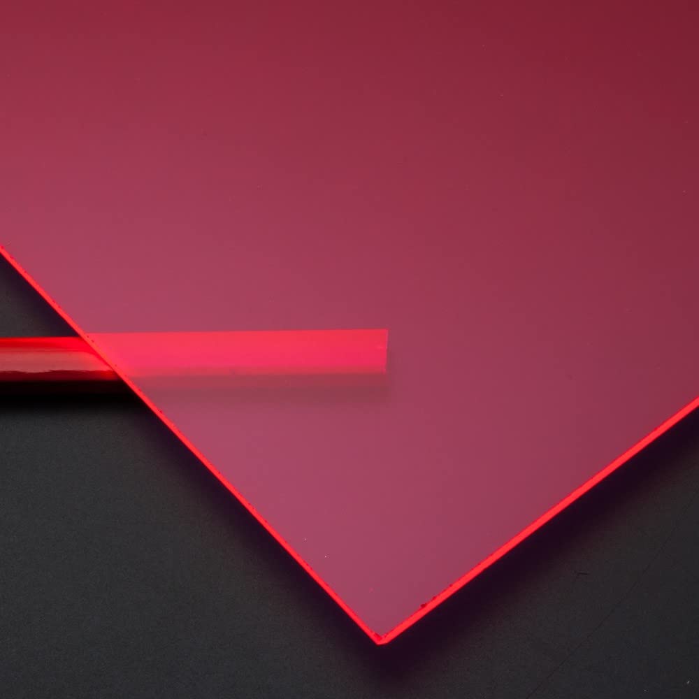 Metacrilato flúorescente fucsia - 60 x 100 cm x 3 mm