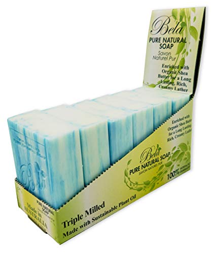 Bela, Ocean, Natural Ingredient Soap Bars, Triple-French Milled Moisturizing Natural Soap Bars Gift Sulfate-Free (93g) 3.3 oz each - 6 Pack - Thumbnail 7