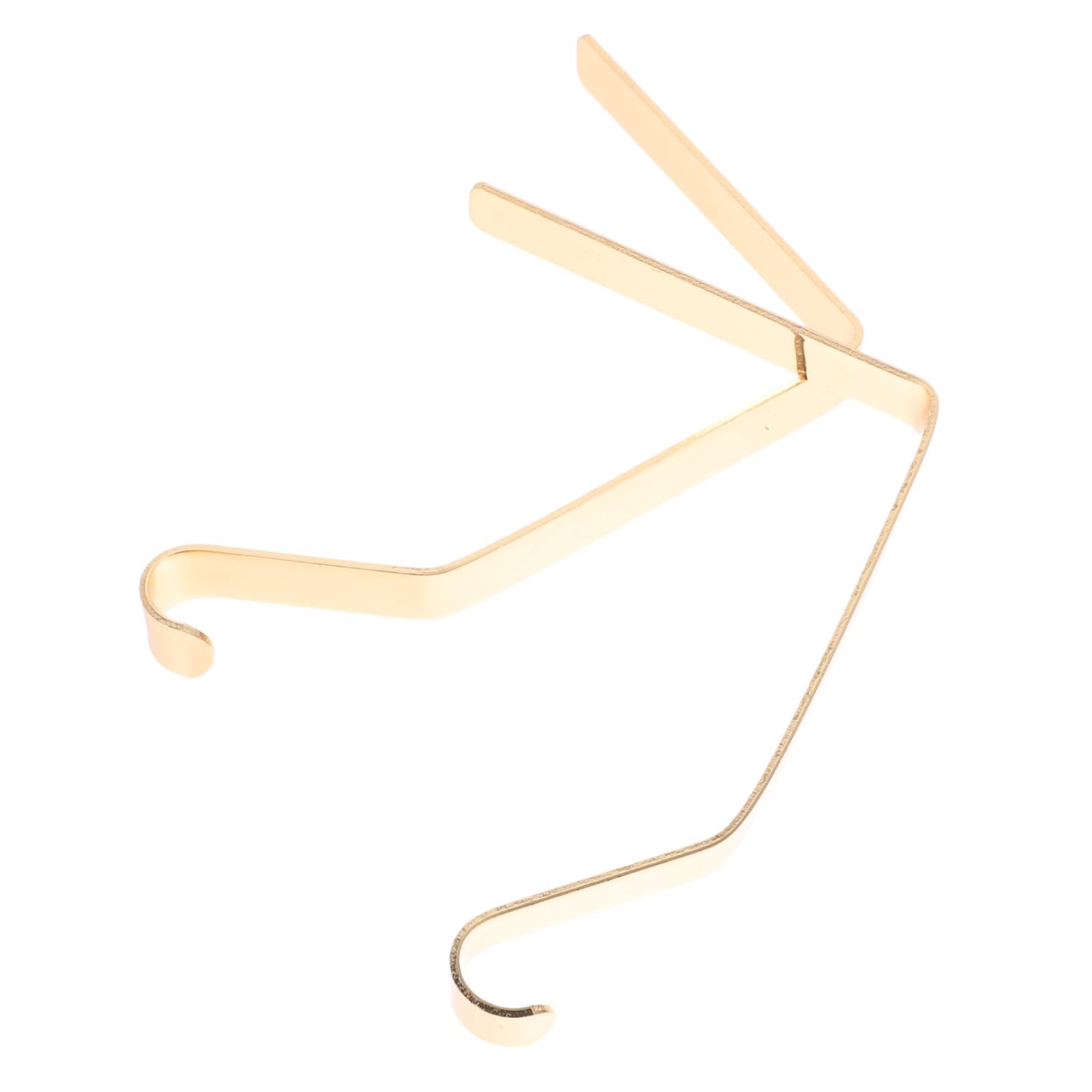 SOLUSTRE 2pcs Metal Christmas Sock Hangers Hanging Hooks for Stockings Garlands and Lights Elegant Design for Mantel and Fireplace Decor Christmas Supplies