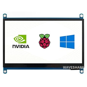 Waveshare 7inch HDMI LCD (H) 1024x600 IPS Capacitive Touch Supports Raspberry Pi 4 3 B 2 B B A Banana Pi Pro BeagleBone Black Supports Multi Systems