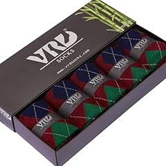 Maroon Burgundy, Argyle 5-pairs