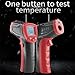 JINPIAOPIAO Digital Temperature Measurement Tool Thermometers for Industrial -50 to 380℃ Handheld Temp Reader with Backlit Auto Off