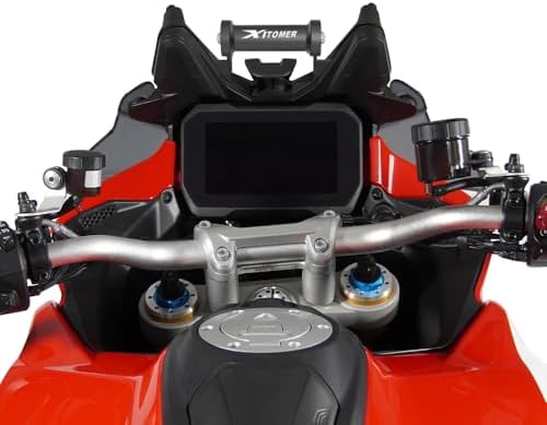 xitomer GPS Mount with 22 Bar Fti for Multistrada V4 RS 2024, Multistrada V4 Pikes Peak 2022-2024, Multistrada V4 Rallly 2023-2024 GPS Bracket Phone Holder Mount Motorcycle Navigation Bracket