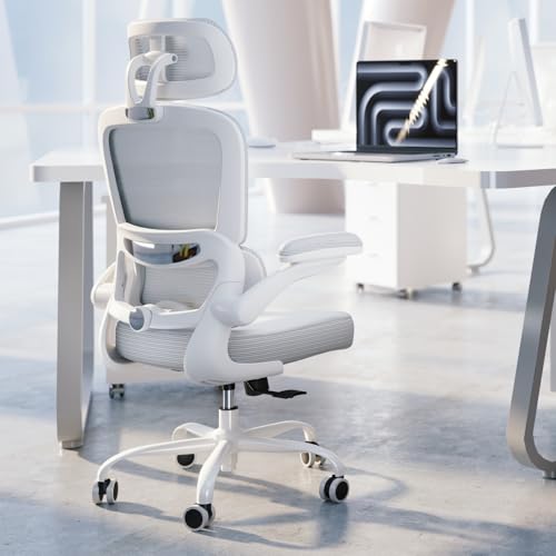 TRALT Ergonomic Office Chair - Desk Chair with Adjustable Headrest Lumbar Support Computer Chair -...