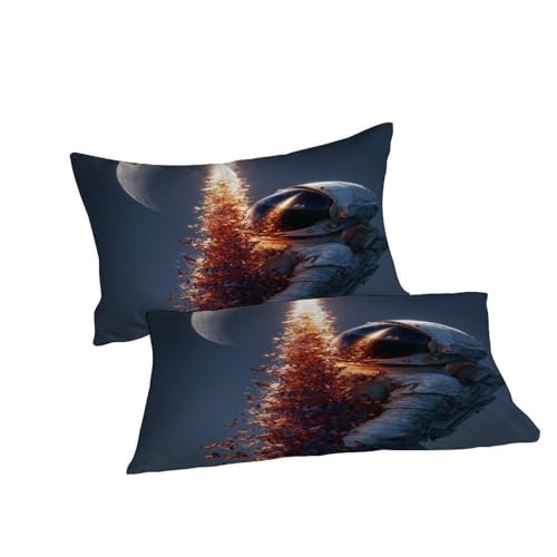 Housse de couette astronaute 3 pièces starry sky impression premium - 7