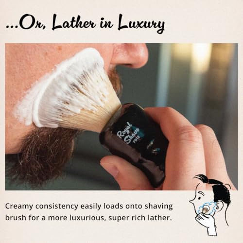 Image of Royal Shave Bergamot Shaving Cream for Men, Luxury Ultra Rich Lather