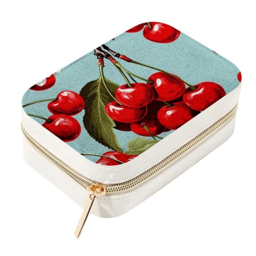 Joyero elegante de cereza, el regalo ideal para guardar collares y anillos 2