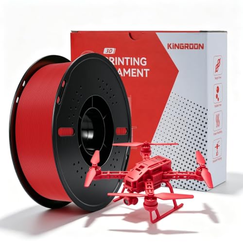 Kingroon PLA+ Filament 1.75mm for 3D Printer, Filament 3D Printing Materials, 1KG 3D Filament Dimensional Accuracy ±0,02