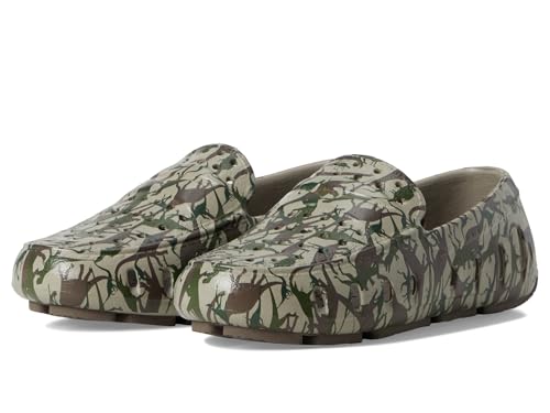 Image of Floafers Kids Unisex Prodigy Driver Print (Big Kid) Khaki Dino Camo 4 Big Kid M