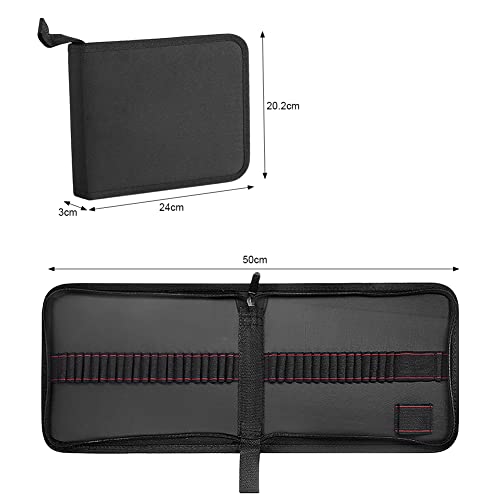 Image of Colored Pencil Case 36 /72 Slot Pencil Box Holder for Colored Pencil Pen with Handle Straps Watercolor Portable Handy Colored Pencil Bag Organizer DIY Folding Colored Pencil Case Gift