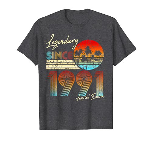 Nacido en 1991 en julio del regalo de cumpleaños de 30 años Camiseta