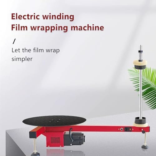 High-Speed Electric Stretch Film Dispenser - 50 RPM Stainless Steel Table for Efficient Carton Wrapping & Packaging Solutions