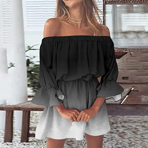 sachin and babi light blue dress Women's Bandeau Summer Dresses Sexy Strapless Off Shoulder Floral Print  Dress Beach Casual Tunic Summer Dresses Casual Loose Ruffle Mini Dress Mini  Flower Dress for Women, black, XL : Amazon.ie: Fashion