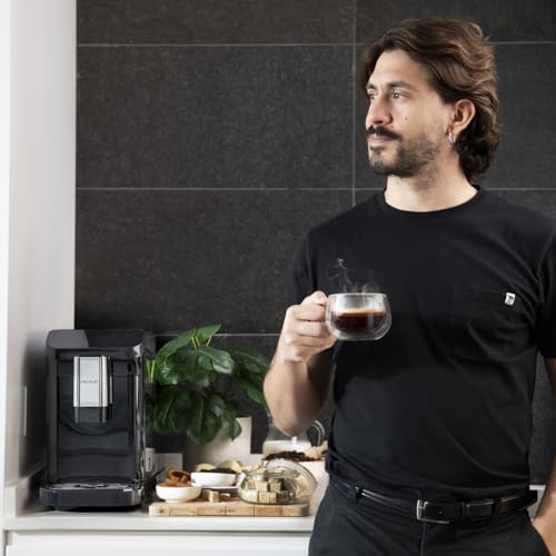 Cecotec Superautomatische Kaffeemaschine Cremmaet Macchia Black. 1350 W, Thermoblock, 19 Bar Pumpendruck, Plug&Play-System, Kaffeevorratsbehälter mit integrierter Mühle, Automatische Reinigung – Bild 5