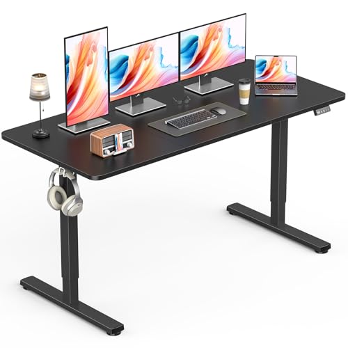 Height-Adjustable Electric Standing Desk 55x24 Inches