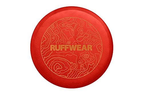 RUFFWEAR Camp Flyer Dog Toy, 2-in-1 Flexible & Puncture-Resistant Throw Catch Flying Disc and Bowl for Pets, Outdoor Long Distance Game Designed Specially for Dogs, Waterproof & Safe, Red Sumac - Image 3