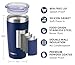 SUNWILL Travel Coffee Tumbler 20 oz, Insulated Mug with Lid, Stainless Steel Cup for Outdoor, Powder Coated Navy