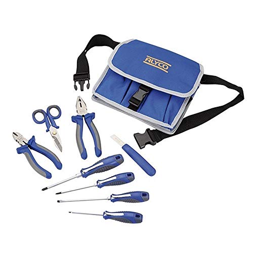 Alyco 101400 - Bolsa de nylon con juego de 9 herramientas