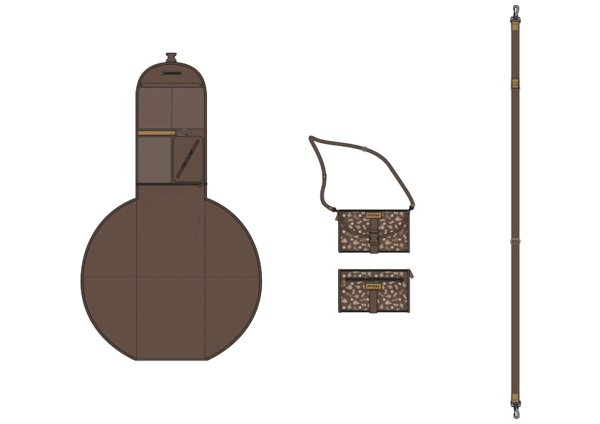 munimu® Elegante bolso cambiador para cochecito con correa para el hombro, manejo sin esfuerzo gracias a la superficie de descanso XXL y mucho espacio I bolso cambiador ideal para viajar y viajar