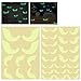 Unomor Halloween Wall Decal with Evil Eyes Glow in Dark Stickers for Halloween Home Decorations, 23 Packs