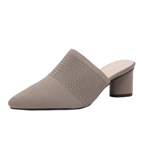Escarpins ouverts à talons transparents et mules bloc antidérapantes