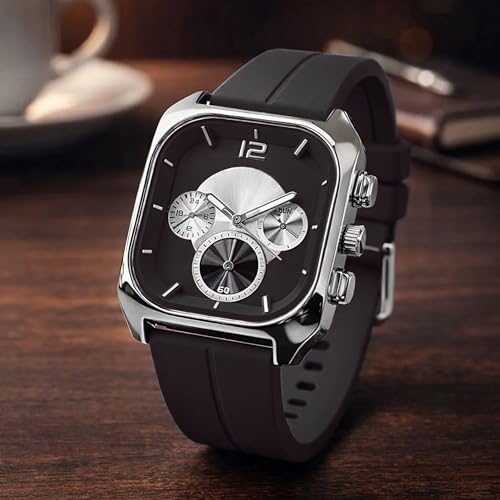 Image of GOLDENIZE FASHION Watch for Man, Analog Watch for Man, Black Ceramic Watch for Men with Arabic Numeral Dial, Low Weight Quartz Wrist Watch Men's & Boy's Wrist Watch