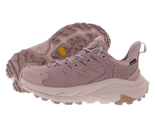 HOKA ONE ONE Kaha 2 Low GTX Unisex Shoes Size 6, Color: Pale Mauve/Peach Whip