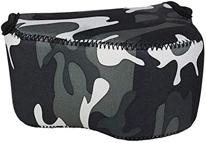 Fotasy JJC Camouflage Water Resistant Ultra Light Neoprene Camera Case, Pouch Bag, Compatible with Sony a6600 a6500 a6400 a6300 a6100 a6000 a5100 +16-50mm Lens Pancake Lense & Panasonic LX100 LX100 II, OC-S1 (OCS1YGR)