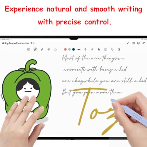 Stylet S Pen compatible Galaxy Tab S10+ Bluetooth précis avec 5 pointes interchangeables - 6