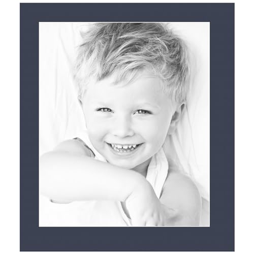 15x18 Midnight Blue/Blue Jay Custom Mat for Picture Frame with 11x14 Opening Size (Mat Only, Frame NOT Included) - 1 Pack