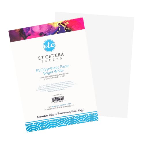 Alcohol Ink Paper - Non-Absorbent 10 Sheets