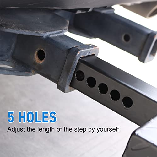Dicmic Hitch Step Anti Slip And Rust Towing Bumper Guard For Most Car Suv Truck Pickup With Pin Fit 2” Receiver, 11.8” Length #TOP3