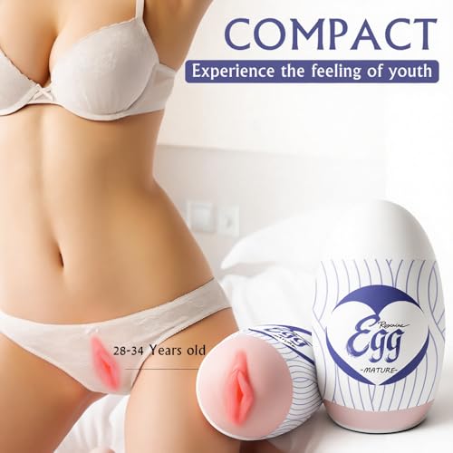 Image of 【Naive Girl】 Super Stretch Male Masturbation Egg, Realistic Pocket-Sized Pussy Stimulator with Strong Suction, Adult Sex Toy for Male Masturbation with 3D Simulation of Vagina