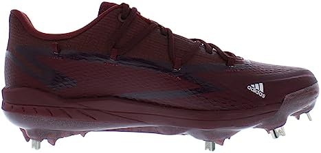adidas Men's Adizero Afterburner 8 Baseball Shoe, Team Maroon/White/White, 9 | Image 2