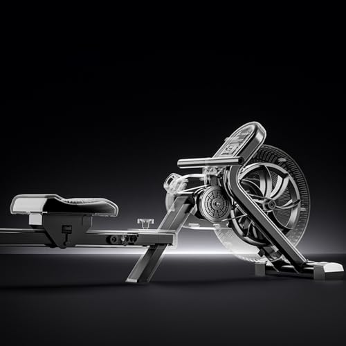Image of Rowing Machines - 8-Tier Resistance, Foldable Multi-Function Wind Resistance and Magnet Indoor Fitness Equipment for Compact Slimming and Water Sports