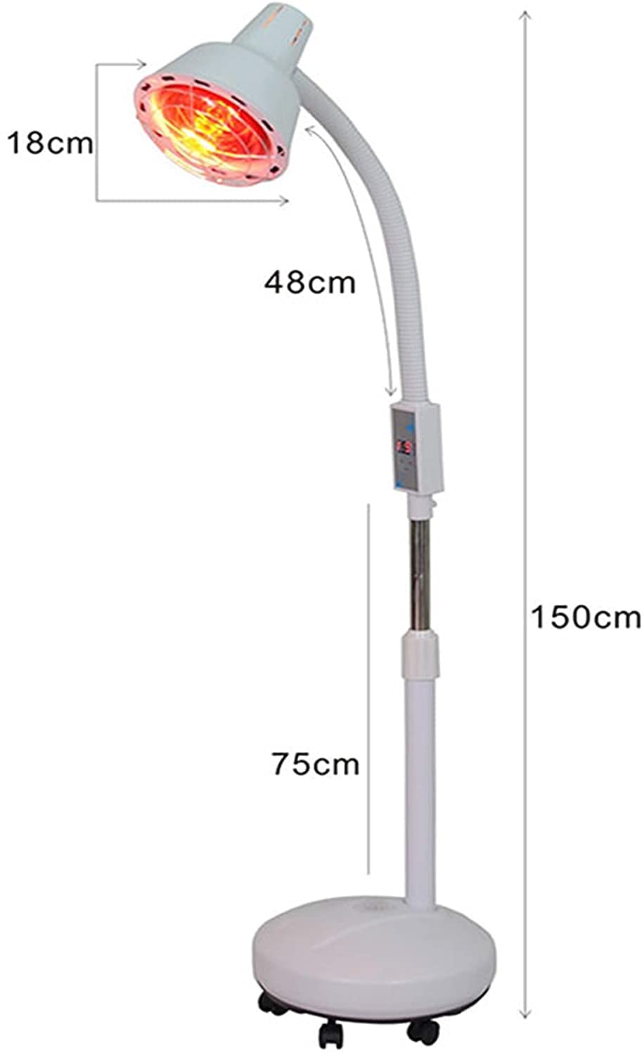 Lampada Termica A Infrarossi 275W Lampada Riscaldante A Infrarossi, Sollievo dal Dolore Muscolare, Favorisce La Circolazione Sanguigna, per Le Famiglie Fisioterapia Saloni di Bellezza