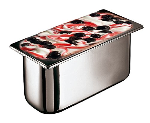 Paderno World Cuisine 41487-12 Stainless Steel Ice Cream Container, Gray - Thumbnail 2