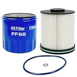 Diesel 3.0L Duramax Filter Kit TP1015 Fuel filter PF66 Oil filter Compatible with Chevy