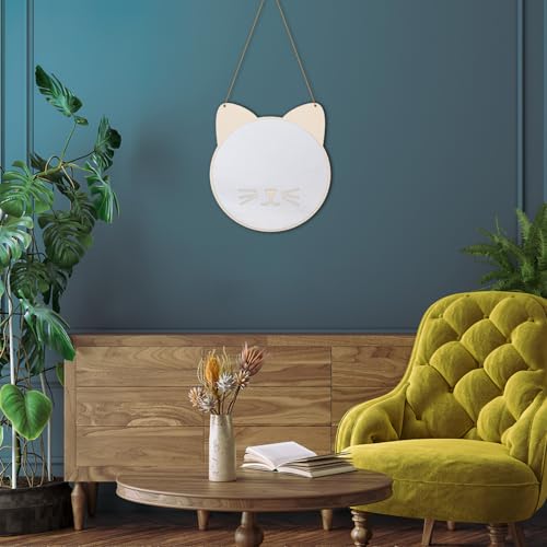 Miroir original chat en bois déco murale idéale pour cadeau de naissance - 7