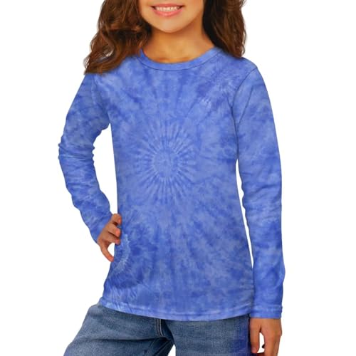 Image of Girls Basic Tee Shirts Outdoor Long Sleeve Shirt Winter Clothes Size 3-16 Top Fall Clothes Gift for Holiday