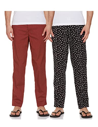 Image of Amazon Brand - Symbol Cotton Men Casual Style Pajama Bottom (Pack Of 2)