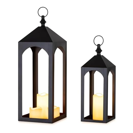 21+ Delightful Wedding Garden Party Ideas to Inspire Your Celebration 6 Staymoment Large Outdoor Lanterns for Porch: 23" & 17" Set of 2 Floor Lantern Decorative Indoor Candle Holder for Fireplace Front Porch Patio Modern Home Decor