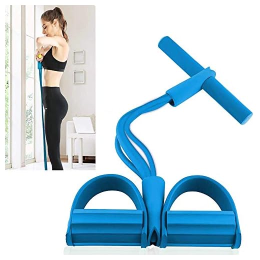 Discra Bandas de resistencia con asas para el hogar, equipo de fitness para pilates, bandas de resistencia Pedales para sentadillas, ejercicios de fitness flexibles para brazo, barriga